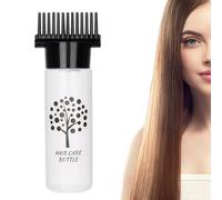 Botella aplicadora de peine de raíz de 180 ml, botella aplicadora de peine de aceite para cabello, botella de raíz aplicadora para tintes de cabello, agua, líquidos, aceites, productos para teñir el