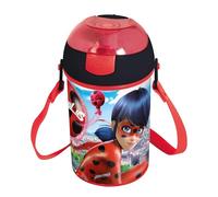 Botella automática Ladybug - Botella Pop Up 450 ml (botella Pop Up Miraculous)