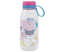 Botella de agua infantil de Ecozen de 460 ml con tapón con colgador de Peppa Pig