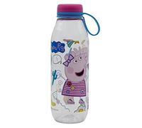 Botella de agua infantil de Ecozen de 650 ml con tapón con colgador de Peppa Pig