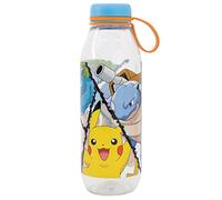 Botella de agua infantil de Ecozen de 650 ml con tapón con colgador de Pokemon