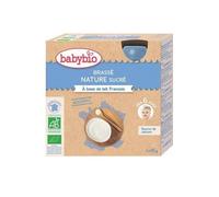 Babybio Gourdes Lactées Yogur Azucarado a partir de 6 meses 4 x 85g