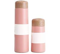 Botella bebida, 250 ml/150 ml de esterzgo inoxidable Termos Botella de agua Frasco de vacío portátil en bolsillo con infusor de té Thermos Auto Cup Eco Friendly (negro, 250 ml)