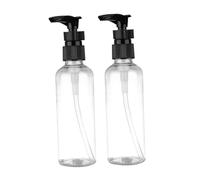 Botella Bomba de 100ml en Pet y Pp, Negra, 4 Piezas