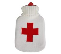 Botella Caliente con Bordado - Roja Cruz - 39112 Beige