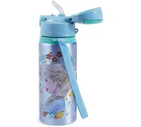 Kids Licensing Cantimplora aluminio 600 ml con asa y cierre clic, libre de BPA, diseños infantiles