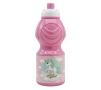 Stor Botella Infantil Reutilizable Unicorn 400ml de Plástico con Tapón Antigoteo y Banda Antideslizante para Niños sin BPA