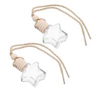 Botella Colgante de Perfume para Coche Estrella 10ml, Vidrio Madera