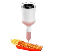 Botella Colgante para Servir Salsas, Squeeze Bottle de 3L, Dispensador de Aliño Reutilizable Ninguna Fuga, Dispensador de Botellas de Kétchup para Mostaza, Condimentos y Aderezos para Ensaladas