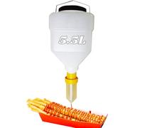 Botella Colgante para Servir Salsas, Squeeze Bottle de 5.5L, Dispensador de Aliño Reutilizable Ninguna Fuga, Dispensador de Botellas de Kétchup para Mostaza, Condimentos y Aderezos para Ensaladas