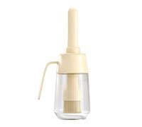 Botella con Brocha para Aceite 300ml en Vidrio con Pincel de Silicona Integrado