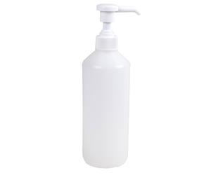 Botella con dosificador para champú de 500 ml.