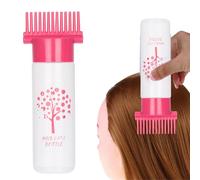 Botella con peine, peine de botella de 180 ml, botella de aceite para el cabello, agua, líquido, aceite, productos para teñir el cabello, salón en casa, peinado Zorq