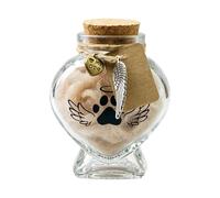 Botella conmemorativa para pelo de mascotas, elegante conmemorativa, botella conmemorativa para mascotas, soporte para cenizas de perro, para novio, novia, adultos, estante, escritorio, escuela