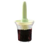 Botella de aceite con pincel de silicona, botella de aceite 2 en 1 con cepillo de silicona | Recipiente para aceite de oliva para cocinar en la cocina