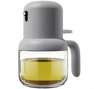 Botella de aceite de vidrio de 180 ml, pulverizador de aceite de cocina antigoteo con boquilla fina para cocinar, asar y aderezo de ensalada, dispensador de vidrio moderno para aceite de oliva y