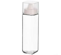 Botella de aceite de vidrio de goteo que ofrece un vertido controlado preciso, componentes desmontables para limpieza, apto para lavavajillas, adecuado para cocinar y servir todos los días