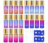 Botella de Aceite Esencial, 20 Piezas Cristal 5ML, Roll-On Vidrio, Botella para Perfume
