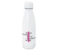 Botella de acero inoxidable "Palabras profe". 700 ml. Especial fin de curso.
