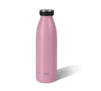 Botella de acero inoxidable wenco falmingo rosa, 500 ml, perfecta para niños, sin BPA, a prueba de fugas, apta para ácido carbónico, pequeño termo para burbujas, deportes, escuela, fitness