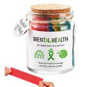 Botella De Afirmaciones Positivas | De Mensajes Motivadores - Soporte Emocional Diario para Amiga, Esposa, Hermana O Cercano - Regalo Inspirador