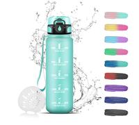 Botella de Agua 500ml, Botella Agua Deporte 500ml, Prueba de Fugas, Botella Agua Niños, Apertura con un Solo Botón, Cantimplora para para Gimnasio, Adulto, Escuela, Oficina, Bicicleta - de Infusión