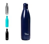 Botella de Agua Acero Inoxidable 1 Litro-Otto Koning-Botella Térmica con Doble Aislamiento al vacío para 12 Horas de Bebida Caliente y 24 Horas de Bebida Fría. Botella Termo a Prueba de Fugas sin BPA