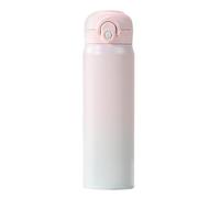 Botella De Agua Acero Inoxidable,Termo Metalico 500 Ml - Taza Térmica Para Viajes Deporte Café Bebida - Uso Escolar Infantil