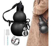 Botella De Agua Aislada - 580ml Taza De Leche En Forma De Calabaza - Con Correa y Pajita Termo Cantimplora Gimnasio Gran Capacidad | Para Mujeres Deporte Senderismo Viaje Acampada