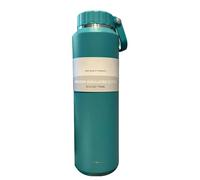 Botella de agua aislada - botella de agua de acero inoxidable | Fuga de botella térmica | Botella creativa portátil al vacío de 24 oz para senderismo escolar de viaje Camping Cycling Sports Ac