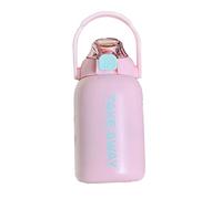 Botella de agua aislada con dise ñ o de pajita con tapa de rebote (Rosa) | Botella de agua con aislamiento de acero inoxidable de primera calidad para hervidor de agua portátil para exteriores de 850