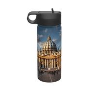 Botella de agua aislada de viaje de la Basílica de San Pedro (18 onzas), imprescindible para camping, fitness y senderismo
