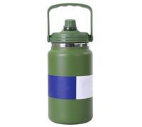 Botella De Agua Aislada - Flash De Acero Inoxidable | Pucha De Fugas Con Mango | Contenedor De Hidratación Grande 4L | Accesorio De Deportes Al Aire Libre Para Senderismo De Playa