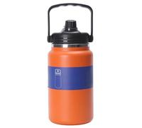 Botella De Agua Aislada - Flash De Acero Inoxidable | Pucha De Fugas Con Mango | Contenedor De Hidratación Grande 4L | Accesorio De Deportes Al Aire Libre Para Senderismo De Playa