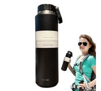 Botella De Agua Aislada | Taza De Acero Inoxidable A Prueba De 24 Oz Botella Creativa Portátil Para Escuela De Senderismo, Esta Botella Tiene Un Sellado Seguro Para Evitar Fugas Durante Todo