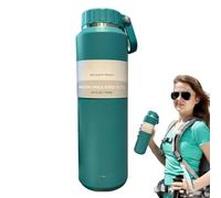 Botella De Agua Aislada, Taza De Acero Inoxidable A Prueba De 24 Oz Botella Creativa Portátil Para Escuela De Senderismo, Esta Botella Tiene Un Sellado Seguro Para Evitar Fugas Durante Todo
