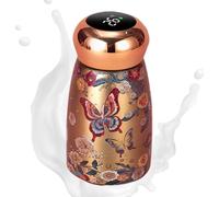 Botella de agua aislada: taza retro para niños, recipiente portátil para bebidas, tarro térmico para alimentos | Almacenamiento de bebidas frías y calientes para viajes, escuela, camping, oficinas, dí