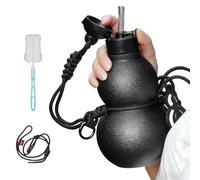 Botella De Agua Aislada | Vaso Para Café Con Leche 580 ml - Con Correa y Pajita Termo Cantimplora Gimnasio Gran Capacidad,Para Mujeres Deporte Senderismo Viaje Acampada