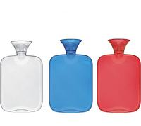 Botella de agua caliente (1 litro) duradera botella de goma sin fugas, portátil, reutilizable, calentador de manos y alivia los calambres menstruales, ideal para aliviar el dolor de espalda, cuello y hombros y noches cálidas y acogedoras, varios colores