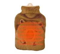 Botella De Agua Caliente - A Prueba De Fugas 1000 Ml Botella En Forma De Capibara,de Agua Caliente,Para Cuello Espalda Escuela Hombro Camping Piernas Viaje Mano Hombres Niños Mujeres