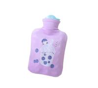 Botella de agua caliente Bolsa de agua caliente, bolsa de agua caliente llena de agua de PVC, funda de tela desmontable y lavable, bolsa de agua caliente de mano for niña for invierno Botella de agua
