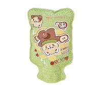 Botella de agua caliente - Bolsa de agua caliente, linda bolsa de agua de dibujos animados 11,4x18,5 cm Almohadilla térmica para extremidades de botella de agua caliente con estampado animal, compresa