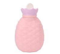 Botella de Agua Caliente Bonita de 200ml para Niños Y Mujeres, Bolsa de Agua Caliente Segura Gruesa de Silicona para el Hogar, Botella de Agua Caliente de Invierno para Manos Y Abdomen(Rosa)