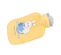 Botella de Agua Caliente Botellas de Agua Caliente Bolsa de Agua Caliente de Goma, Cubierta Blanda Compresa FríA y Caliente Espesar Reducción del Dolor A Prueba de Fugas, Botella (conejito amarillo)