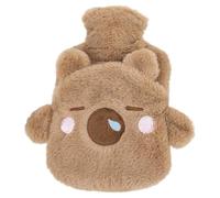 Botella de agua caliente Capybara, 500 ml Carpincho de felpa Linda bolsa de agua caliente con fundas lavables Regalos de invierno para mujeres y niñas, Heimdekorationen