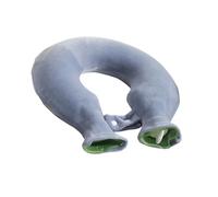 Botella de agua caliente cervical ergonómica con funda de forro polar suave para cuello y hombros, almohadilla térmica térmica para alivio muscular