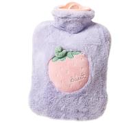 Botella de agua caliente con cubierta, bolsa de agua caliente a prueba de 500 ml, inyección reutilizable de la botella tibia, bolsa a prueba de explosión espesada para invierno tallado