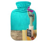 Botella de agua caliente con cubierta suave bolsa de agua fría extraíble para aliviar el dolor, calambres menstruales, calentadores de pies pequeños Cinco De Mayo Holiday