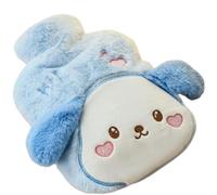 Botella de agua caliente con cubierta suave, bonita almohadilla térmica, botella de agua fría, cubierta de animales, calentador portátil y acogedor para clima frío para cuello y hombros