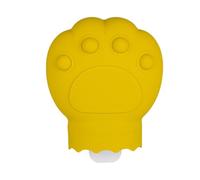 Botella de agua caliente con funda, paquete de agua caliente con forma de pata de gato de dibujos animados, suministros de calefacción para clima frío, calentador de manos recargable de silicona para